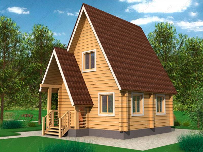 № 02-10. Дом из бруса 5,5x5,5